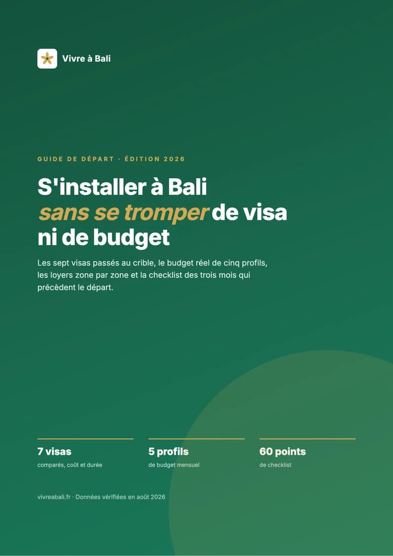 Couverture du guide S'installer à Bali en 2026