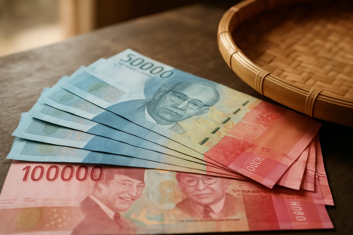 Billets de 50 000 et 100 000 roupies indonésiennes