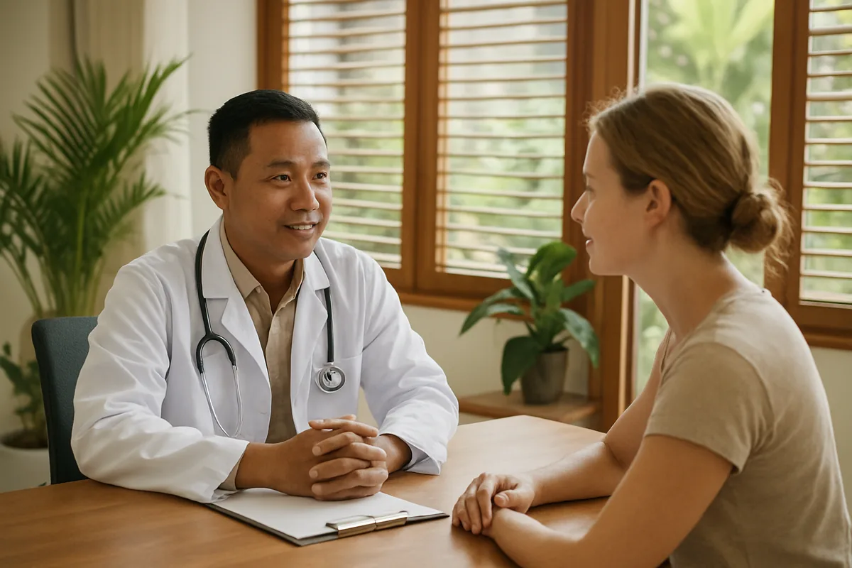 Consultation dans une clinique privée à Bali