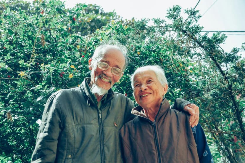 Couple de retraités sous les tropiques
